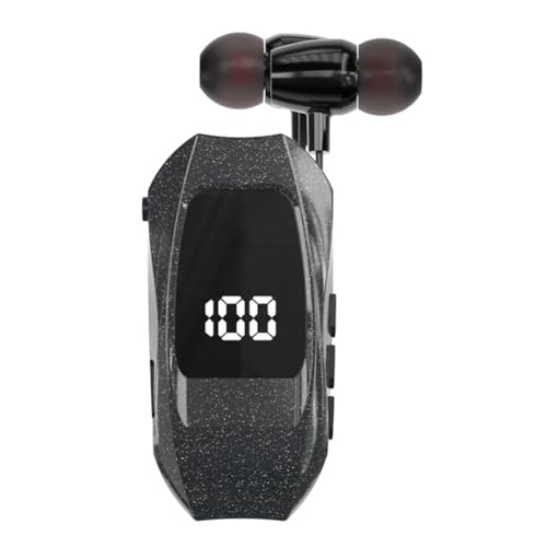 Ohewiiuk Einziehbare Kabellose Ohrhörer Business Lavalier-Ohrhörer LED-Digitalanzeige Geeignet für Sporttraining FahrenArbeit,B Ohewiiuk Einziehbare Kabellose Ohrhörer Business Lavalier-Ohrhörer LED-Digitalanzeige Geeignet für Sporttraining FahrenArbeit,B von Ohewiiuk