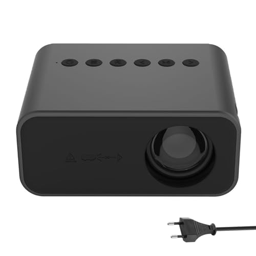 Mini Beamer, Mini Pokect Projector 1080P Filmprojektor mit Fernbedienung für Smartphone Tablet Laptop, Heimkino von OhhGo