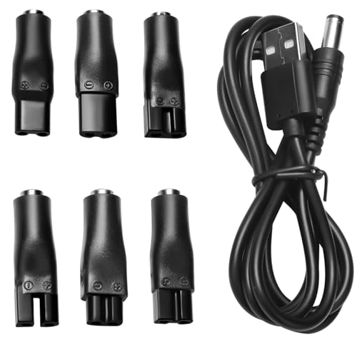 5V USB Netzkabel Kabel Rasierer Ladekabel,6 Stück Ladegerät Ersatz-Netzteil Adapter Set Kompatibel mit Rasierer, für eine Vielzahl von Elektrische Haarschneidemaschinen, Pflegegeräten, Luftreinigern 5V USB Netzkabel Kabel Rasierer Ladekabel,6 Stück Ladegerät Ersatz-Netzteil Adapter Set Kompatibel mit Rasierer, für eine Vielzahl von Elektrische Haarschneidemaschinen, Pflegegeräten, Luftreinigern von Ohling