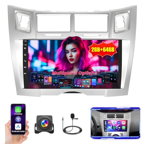 Ohradio 2G+64G Autoradio Android 13 für Toyota Vizi Yaris 2005-2011 mit 9 Pollici Toucshcreen, 2DIN Autoradio mit Wireless Carplay Android Auto Radio FM/RDS BT GPS WiFi + Rückfahrkamera + MIC Ohradio 2G+64G Autoradio Android 13 für Toyota Vizi Yaris 2005-2011 mit 9 Pollici Toucshcreen, 2DIN Autoradio mit Wireless Carplay Android Auto Radio FM/RDS BT GPS WiFi + Rückfahrkamera + MIC von Ohradio