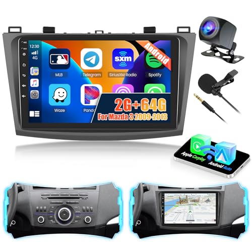 Ohradio 2G+64G Autoradio für Mazda 3 2009-2013 Radio Android GPS mit Wireless Carplay Android Auto Radio FM/RDS WiFi + Rückfahrkamera + MIC - Autoradio 2DIN 9 Zoll Ohradio 2G+64G Autoradio für Mazda 3 2009-2013 Radio Android GPS mit Wireless Carplay Android Auto Radio FM/RDS WiFi + Rückfahrkamera + MIC - Autoradio 2DIN 9 Zoll von Ohradio