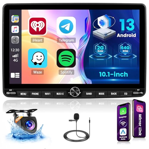 Ohradio Radio 2 Din Bluetooth Wireless Carplay Android Auto Bluetooth Doppel DIN Android 13 Autoradio mit 10.1 Zoll Bildschirm Rückfahrkamera MIC Mirror Link WiFi GPS FM/RDS SWC Ohradio Radio 2 Din Bluetooth Wireless Carplay Android Auto Bluetooth Doppel DIN Android 13 Autoradio mit 10.1 Zoll Bildschirm Rückfahrkamera MIC Mirror Link WiFi GPS FM/RDS SWC von Ohradio