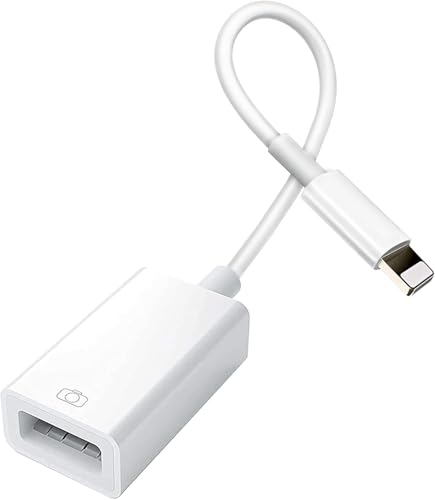 Ohuhu Lighting to USB OTG Adapter for iPhone, USB Camera Adapter OTG Cable Camera Card Reader Flash Drive Mouse Keyboard MIDI Hub, for iPhone 14 13 12 11 Pro Max Mini XR X XS 8 7 Plus SE von Ohuhu