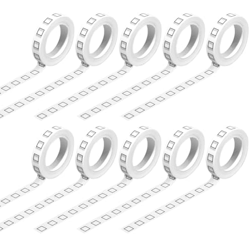 Ohulelks 10 Rollen Washi-Tapes mit Kontrollkästchen, 8 mm, Dünnes, Dekoratives Abdeckband, Selbstklebendes Bastelband für Zuhause, Schule, Büro von Ohulelks