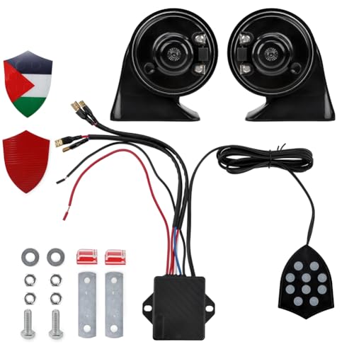 Ohulelks 12V Universal Multi -Seund -Musical Horn - Elektronischer Schneckenposaunen -Controller für Autozubehör Ohulelks 12V Universal Multi -Seund -Musical Horn - Elektronischer Schneckenposaunen -Controller für Autozubehör von Ohulelks