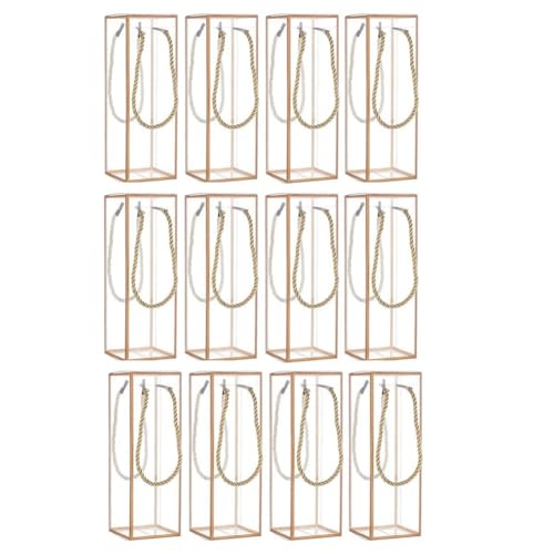 Ohulelks 12er-Pack Transparente Geschenkboxen Aus Kunststoff, Durchsichtige Geschenkboxen Aus Kunststoff, Rechteckige Bonbonbox mit Goldenen Rändern Ohulelks 12er-Pack Transparente Geschenkboxen Aus Kunststoff, Durchsichtige Geschenkboxen Aus Kunststoff, Rechteckige Bonbonbox mit Goldenen Rändern von Ohulelks