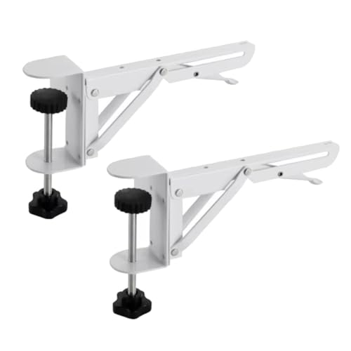 Ohulelks 2 Stück Weiße, Faltbare Schreibtisch-Erweiterungsklemme, Computer-Tastatur-Ablageklemme für Zuhause/Büro, DIY-Schreibtisch-Erweiterungsbrett Aus Ohulelks 2 Stück Weiße, Faltbare Schreibtisch-Erweiterungsklemme, Computer-Tastatur-Ablageklemme für Zuhause/Büro, DIY-Schreibtisch-Erweiterungsbrett Aus von Ohulelks