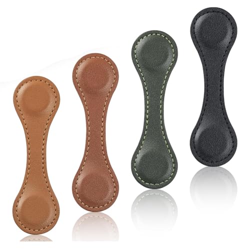 Ohulelks 4 Stück Magnetische Leder-Lesezeichen für Lesende Frauen, Zeitlose Magnetische Lesezeichen für Lesende Männer, Buchliebhaber Ohulelks 4 Stück Magnetische Leder-Lesezeichen für Lesende Frauen, Zeitlose Magnetische Lesezeichen für Lesende Männer, Buchliebhaber von Ohulelks
