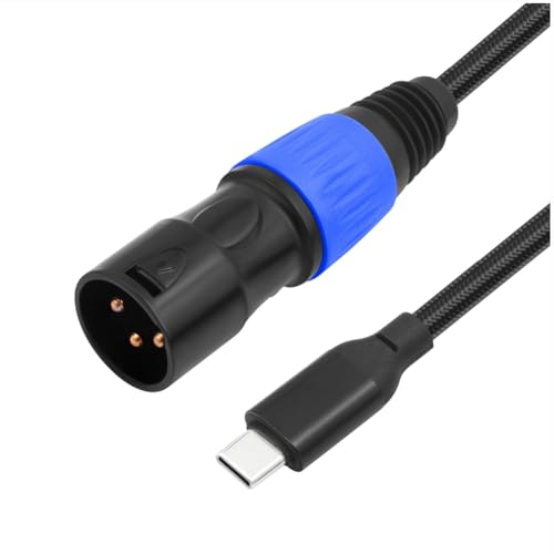 Ohulelks AUX-Audiokabel Typ C auf XLR-Stecker, Stereo-Ausgangskabel, USB-Kabel Typ C auf XLR-Stecker, Plug-and-Play Ohulelks AUX-Audiokabel Typ C auf XLR-Stecker, Stereo-Ausgangskabel, USB-Kabel Typ C auf XLR-Stecker, Plug-and-Play von Ohulelks