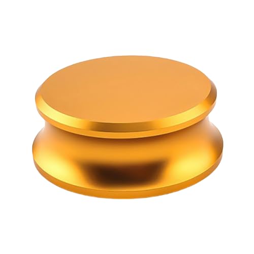 Ohulelks Aluminium-Schallplattengewicht-Stabilisator, Disc-Balanced-Klemme für Plattenspieler, LP-Plattenspieler-Zubehör, Gold Ohulelks Aluminium-Schallplattengewicht-Stabilisator, Disc-Balanced-Klemme für Plattenspieler, LP-Plattenspieler-Zubehör, Gold von Ohulelks