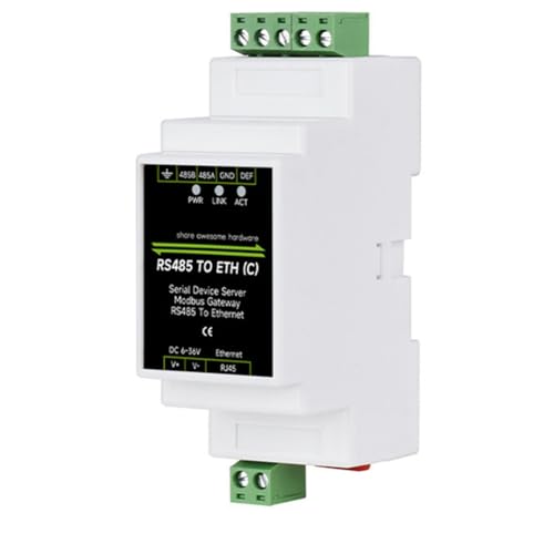 Ohulelks Industrieller Isolierter RS485-Zu-ETH (C) RJ45 Konverter für Wand-/Schienenmontage für Modbus Zur Zuverlässigen Datenkommunikation von Ohulelks