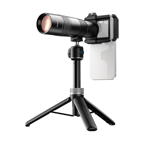 Ohulelks -T30X Telefon-Teleobjektiv HD mit Internem und Stativ 30X Teleobjektiv für Konzert-Telefotografie von Ohulelks