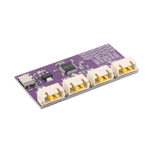 Ohulelks USB zu 4-Wege-TTL-Serielle-Schnittstellenmodul mit CH344 Chip für Schnelle Kommunikation, Typ-C 6Mbps Ohulelks USB zu 4-Wege-TTL-Serielle-Schnittstellenmodul mit CH344 Chip für Schnelle Kommunikation, Typ-C 6Mbps von Ohulelks