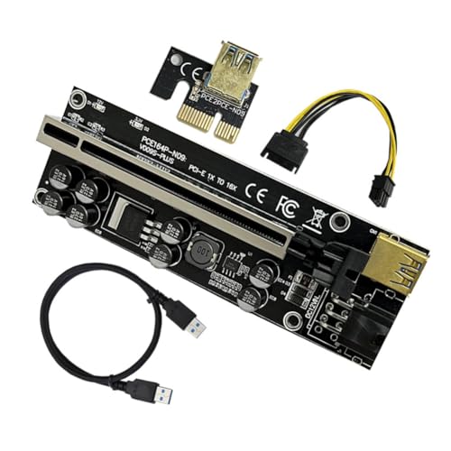 Ohulelks VER009S Plus PCI-E Riser-Karte 009S Plus PCIE X1 auf X16 4Pin 6Pin Power USB 3.0 Kabel für Bitcoin Litecoin Mining Rig A Ohulelks VER009S Plus PCI-E Riser-Karte 009S Plus PCIE X1 auf X16 4Pin 6Pin Power USB 3.0 Kabel für Bitcoin Litecoin Mining Rig A von Ohulelks