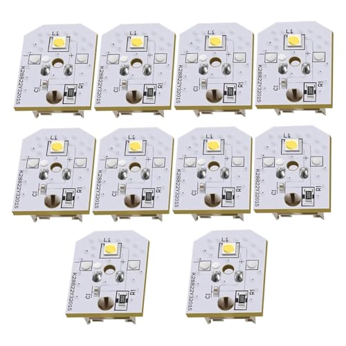 Ohulelks WR55X11132 WR55X25754 Kühlschranklicht, für Kühlschrank-LED-Lichtbaugruppe Wr55x30602 Wr55x26486 10 Stück von Ohulelks