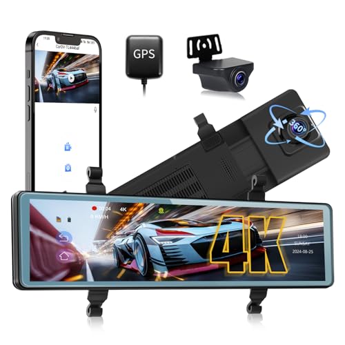 OiLiehu 11,26 Zoll Touchscreen 4K UHD Spiegel Dashcam mit Rückfahrkamera GPS WiFi Dash Cam Auto mit G-Sensor/APP Steuerung/WDR/ADAS/BSD/Parkmonitor/150 °Weitwinkel/Nachtsicht OiLiehu 11,26 Zoll Touchscreen 4K UHD Spiegel Dashcam mit Rückfahrkamera GPS WiFi Dash Cam Auto mit G-Sensor/APP Steuerung/WDR/ADAS/BSD/Parkmonitor/150 °Weitwinkel/Nachtsicht von OiLiehu
