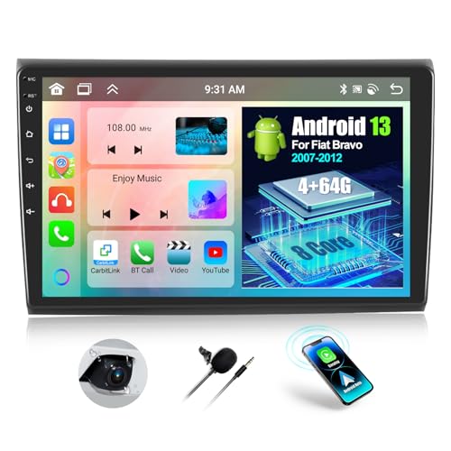 OiLiehu 4+64G 8 Kern Android 13 Doppel Din Radio CarPlay Android Auto für FIAT Bravo 2007-2012 Autoradio Mit Bildschirm 9 Zoll mit Mirror Link Bluetooth GPS FM RDS WiFi SWC DSP/EQ+Rückfahrkamera OiLiehu 4+64G 8 Kern Android 13 Doppel Din Radio CarPlay Android Auto für FIAT Bravo 2007-2012 Autoradio Mit Bildschirm 9 Zoll mit Mirror Link Bluetooth GPS FM RDS WiFi SWC DSP/EQ+Rückfahrkamera von OiLiehu