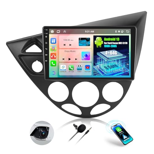 OiLiehu 4+64G 8 Kern Android 13 Doppel Din Radio Carplay Android Auto Bluetooth Autoradio Mit Bildschirm 9 Zoll für Ford Focus MK1 C170 1998-2005 mit Mirror Link WiFi GPS FM RDS DSP EQ Rückfahrkamera OiLiehu 4+64G 8 Kern Android 13 Doppel Din Radio Carplay Android Auto Bluetooth Autoradio Mit Bildschirm 9 Zoll für Ford Focus MK1 C170 1998-2005 mit Mirror Link WiFi GPS FM RDS DSP EQ Rückfahrkamera von OiLiehu