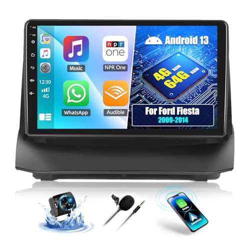 OiLiehu 4+64G Android 13 Doppel Din Radio Carplay Android Auto für Ford Fiesta 2009-2014 Autoradio Mit Bildschirm 9 Zoll mit Mirror Link Bluetooth FM RDS GPS WiFi SWC EQ+Rückfahrkamera OiLiehu 4+64G Android 13 Doppel Din Radio Carplay Android Auto für Ford Fiesta 2009-2014 Autoradio Mit Bildschirm 9 Zoll mit Mirror Link Bluetooth FM RDS GPS WiFi SWC EQ+Rückfahrkamera von OiLiehu