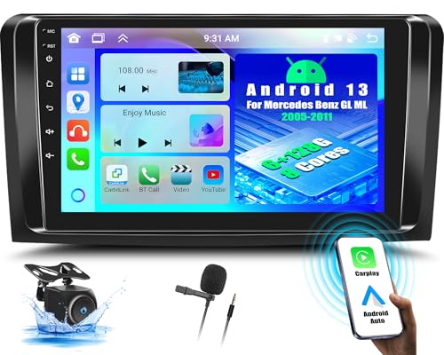 OiLiehu 6+128G 8 Kern Android 13 Doppel Din Radio CarPlay Android Auto für Mercedes Benz ML GL W164 ML350 ML500 GL320 X164 ML280 Autoradio Mit Bildschirm 9 Zoll mit Bluetooth GPS FM RDS WiFi DSP/EQ OiLiehu 6+128G 8 Kern Android 13 Doppel Din Radio CarPlay Android Auto für Mercedes Benz ML GL W164 ML350 ML500 GL320 X164 ML280 Autoradio Mit Bildschirm 9 Zoll mit Bluetooth GPS FM RDS WiFi DSP/EQ von OiLiehu