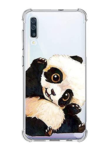 Oihxse Silikon Weiche Handyhülle Kompatibel mit iPhone 13 Mini 5.4" und Mode Blume Muster Cover, Hülle Soft TPU Clear Ultra Dünn Transparent Fallschutz Bumper Schutzhülle - Panda von Oihxse