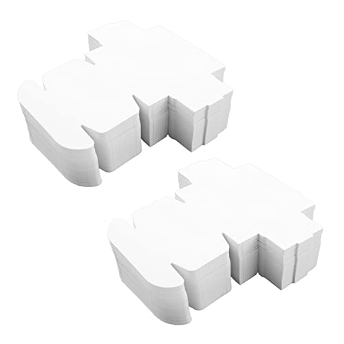 Oikabio 200 Stück Kraftpapier-Boxen, schöne Kraftpapier-Box, kleine Größe, weiß von Oikabio