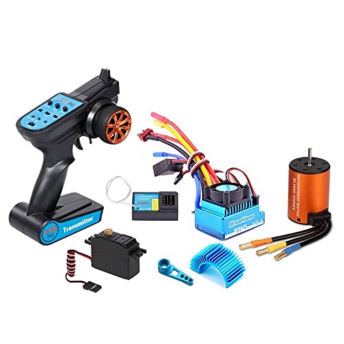 Oikabio Brushless Upgrades Kit Esc Motor Empfänger Fernbedienung Set für 12428 12423 Fy-03 RC Auto Ersatzteile von Oikabio