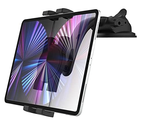 Oilcan Armaturenbrett Autohalterung Tablet Halterung, KFZ Saugnapf Tablet Halter mit Verstellbarem Arm für iPad Pro 12.9 Air Mini, Samsung Tab, Fire, iPhone 13 Pro Max, 4-13" Handys und Tablets von Oilcan