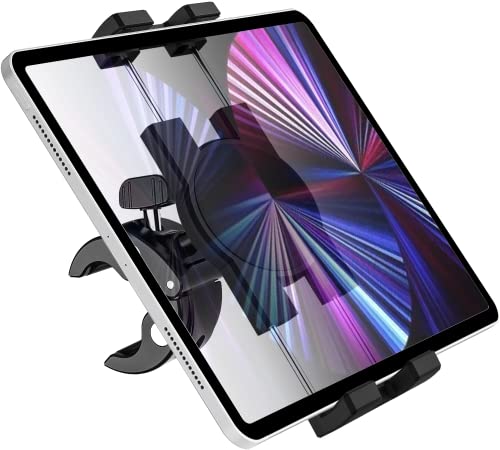 Oilcan Fahrrad Tablet Halterung, Lenker Tablet Handyhalter für Crosstrainer/Spinning Bike/Laufband/Training Fahrrad Kompatibel mit iPad Mini Air Pro, iPhone, Samsung Tab, Lenovo, Huawei (4-12.9") von Oilcan