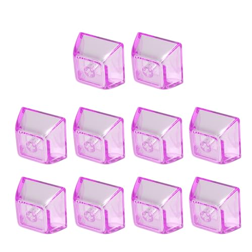 10Pcs Transparent PC Tastenkappen XDA Höhe 1U 1X Mechanische Tastatur Tastenkappen Leere Hintergrundbeleuchtung Tastenkappen Für Cherry Switch 1U Tastenkappen von Oilmal