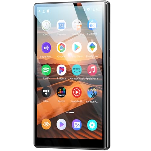 MP3 Player mit Bluetooth und WiFi, 96GB Mp3-Player mit Spotify Kids, Oilsky 4,7" 1080P Touchscreen Digitaler MP4-Player, Android 13.0 Online Streaming Musikplayer mit Apps MP3 Player mit Bluetooth und WiFi, 96GB Mp3-Player mit Spotify Kids, Oilsky 4,7" 1080P Touchscreen Digitaler MP4-Player, Android 13.0 Online Streaming Musikplayer mit Apps von Oilsky