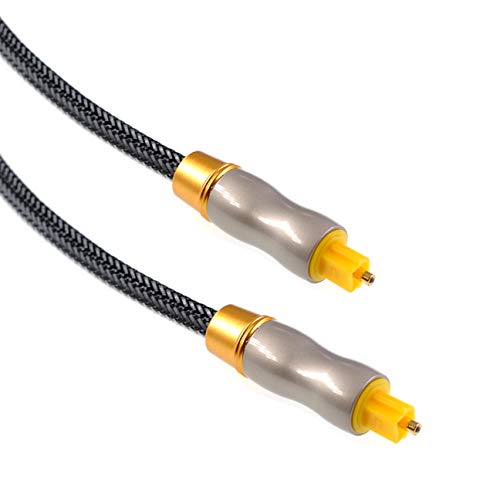 Oiyagai 1 Stück TosLink Kabel OD 6,0 Digitales Optisches Audiokabel SPDIF Digital DTS Surround Sound Bar Kabel für Heimkino (1M / 3,2FT) von Oiyagai