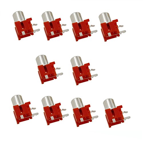 Oiyagai 10 Stück PCB Montage 1 RCA Weiblich Buchse Audio Video AV Steckverbinder, Rot Oiyagai 10 Stück PCB Montage 1 RCA Weiblich Buchse Audio Video AV Steckverbinder, Rot von Oiyagai