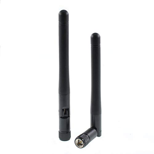 Oiyagai 2 Stück 2,4 GHz 3dbi Omni-Antenne SMA-Stecker 11 cm Radioantenne 2400-2500 MHz drehbar von Oiyagai