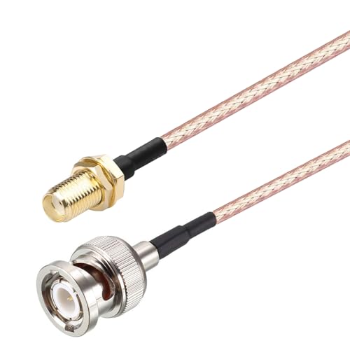 Oiyagai 2 Stück SMA Buchse zu BNC Stecker RF Koaxialkabel RG316 Koaxialkabel (15cm/5,9") von Oiyagai