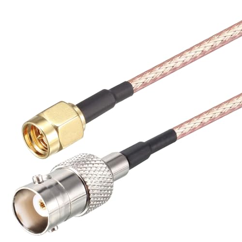 Oiyagai 2 Stück SMA-Stecker mit Stift auf BNC-Buchse RF-Koaxialkabel RG316 Koaxialkabel (30cm/11,8") von Oiyagai