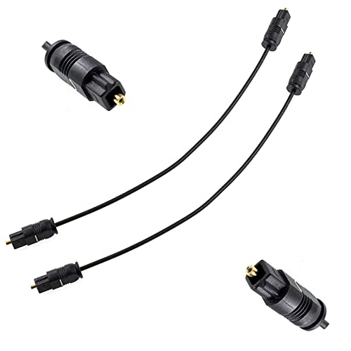 Oiyagai 2 Stück Toslink Optisches digitales Audiokabel SPDIF-Stecker auf Stecker Außendurchmesser 2,2(2 M / 6,4 ft) von Oiyagai