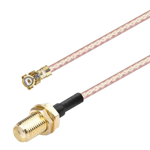 Oiyagai 2 Stück U.FL zu SMA Koaxkabel RF Antenne Pigtail Kabel SMA Weiblich zu UFL IPX IPEX-1 Koaxial-Pigtail-Verlängerung RG178 Kabel (10cm/3,9”) von Oiyagai