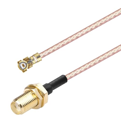 Oiyagai 2 x HF-Antennen-Pigtail-Kabel, SMA-Buchse auf IPX RG178 (10 cm) von Oiyagai