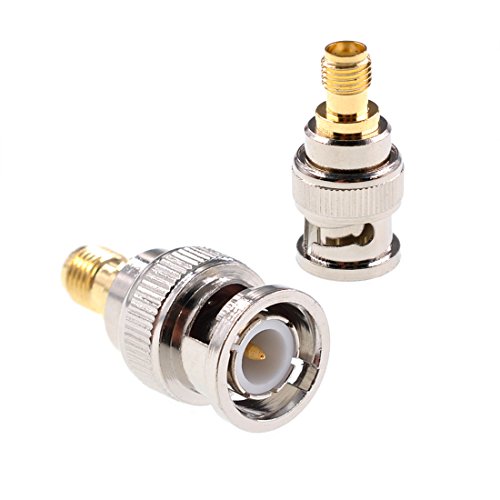 Oiyagai 2pcs BNC männlich auf SMA weibliche RF koaxialer Adapter BNC auf SMA Koax Jack Stecker von Oiyagai