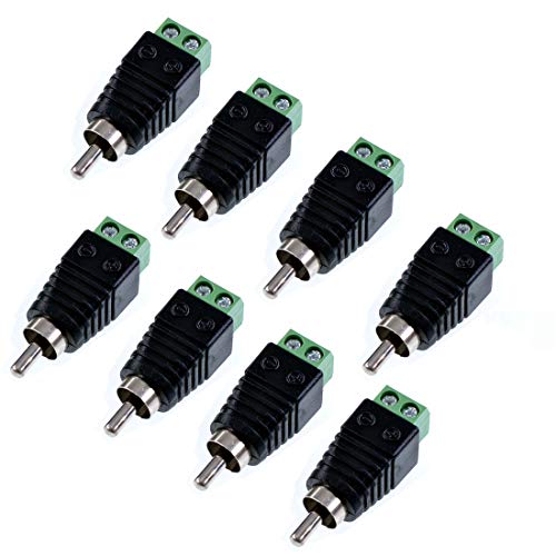 Oiyagai 8 Stück Lautsprecher RCA Kabel zu AV Phono Männlich RCA Kabelanschluss Jack Adapter Oiyagai 8 Stück Lautsprecher RCA Kabel zu AV Phono Männlich RCA Kabelanschluss Jack Adapter von Oiyagai