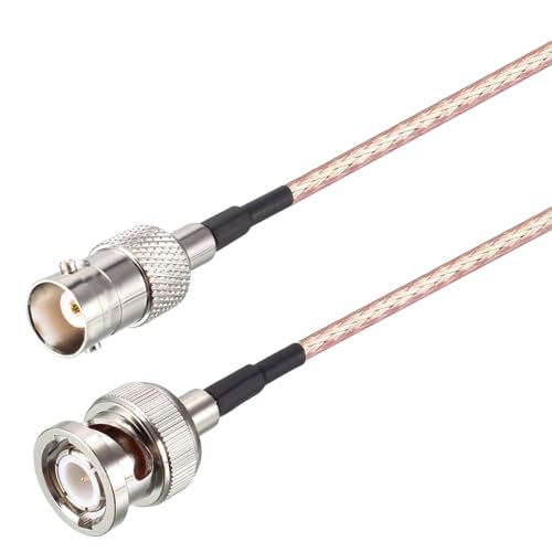 Oiyagai BNC-Stecker auf BNC-Buchse HD-SDI-Kabel RG316 RF Koaxial-Antennen-Pigtail-Jumper 50 Ohm BNC-Stecker-Adapter (30 cm), 2 Stück von Oiyagai