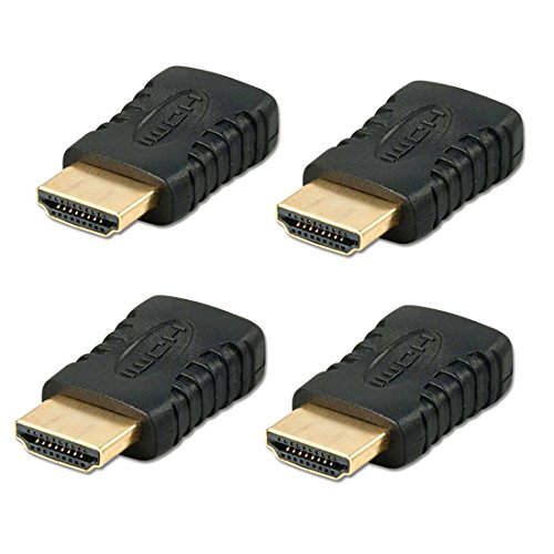 Oiyagai HDMI-Adapter, Stecker auf Buchse, HDMI-Stecker auf Buchse, 4 Stück. von Oiyagai