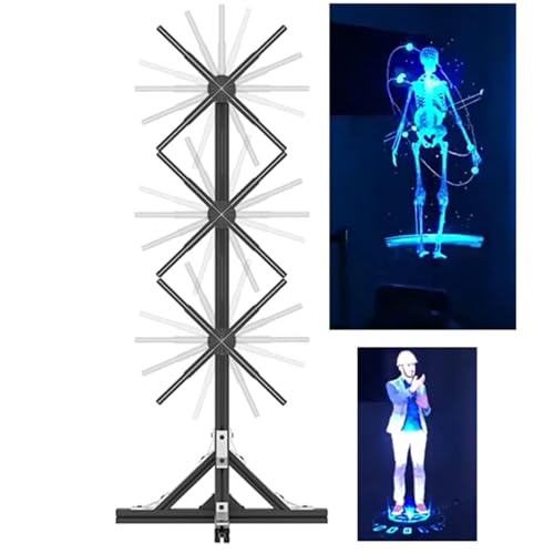3D-Hologramm-Fächer, vertikale Werbemaschine, rotierende Hologrammprojektion, 3D-Hologrammprojektor für Ausstellungen, Messen, mit WLAN und Bluetooth, mit WLAN und Bluetooth und Fernbedienung 3D-Hologramm-Fächer, vertikale Werbemaschine, rotierende Hologrammprojektion, 3D-Hologrammprojektor für Ausstellungen, Messen, mit WLAN und Bluetooth, mit WLAN und Bluetooth und Fernbedienung von Oiyekntd