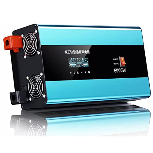 Autokraftwechselrichter 3000W, 4500W, 6000W, 8000W, 10000W Peak DC 12V24V, 48v60v bis AC 230 V Converter Universal Sockets, mit intelligentem Digital -Display -Bildschirm für Caravan,6000W-12V24V Autokraftwechselrichter 3000W, 4500W, 6000W, 8000W, 10000W Peak DC 12V24V, 48v60v bis AC 230 V Converter Universal Sockets, mit intelligentem Digital -Display -Bildschirm für Caravan,6000W-12V24V von Oiyekntd