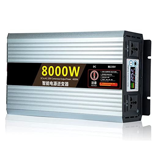 DC 12V 24 V 48 V 60 V 72V bis AC 220V Pure Sinus Wellenwechselrichter 8000W Peak Power Car Power Spannungskonverter mit intelligentem Digital Display -Bildschirm für Auto Caravan,8000W-12V DC 12V 24 V 48 V 60 V 72V bis AC 220V Pure Sinus Wellenwechselrichter 8000W Peak Power Car Power Spannungskonverter mit intelligentem Digital Display -Bildschirm für Auto Caravan,8000W-12V von Oiyekntd