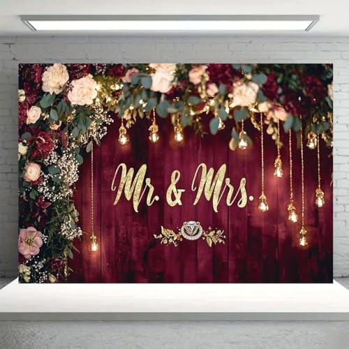 1 übergroßes Hochzeits-Hintergrundbanner – Elegantes Blumen- und Lichterketten-Design, geeignet für Hochzeiten und Jubiläen L300x200cm 1 übergroßes Hochzeits-Hintergrundbanner – Elegantes Blumen- und Lichterketten-Design, geeignet für Hochzeiten und Jubiläen L300x200cm von OkGoooDYY