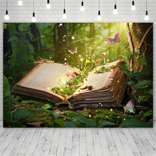 Verzaubertes Märchen-Geburtstagsthema, Vinyl, perfekte Partydekoration, Fotografie-Requisiten für EIN unvergessliches Party-Banner210X150cm von OkGoooDYY