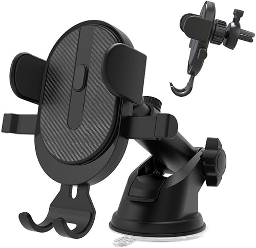 Auto Halterung 2 in 1 Kfz Lüftung und Scheibe Saugnapf für Samsung Galaxy A20e A73 A50 A22 A24 A90 A53 A52s A02s A70s A25 A71 A04e A51 A03 A11 A54 A34 A14 A14 A23 A33 A25 Handy 360° Drehbar C60 von Okaymobile