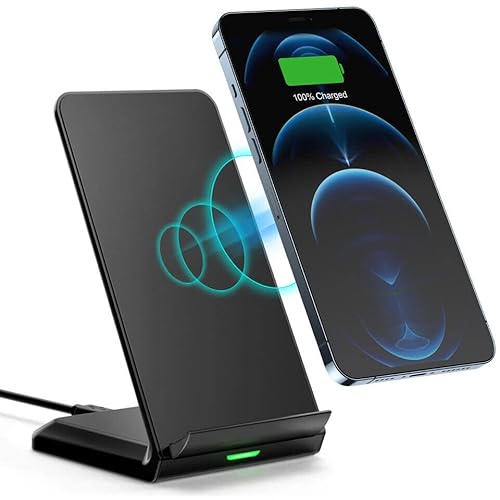 Qi Drahtloses Schnell Ladegerät Wireless Charger passend Für LG Velvet 4G LG Velvet 5G von Okaymobile